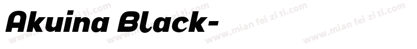 Akuina Black字体转换
